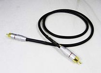 Van Damme Black Ultra X Subwoofer Cable 4 Metre Single Terminated With HQ Gold Plated RCA Phono Plugs