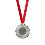 THEPRINTSHINE Persnalized Logo/Text Medal | Metal Medals Customized - Personalized Awards for Sports, Achievements, and Events (Silver)