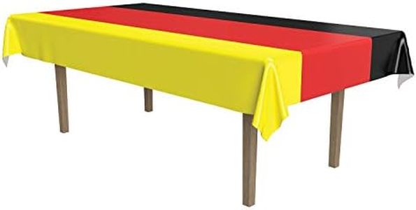 Beistle 57940-BKRY German Table Cover, 54 by 108-Inch