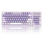 MageGee SKY98 Mechanical Gaming Keyboard, 96% Gasket Hot Swappable Wired Custom Creamy Keyboard with 5-Layer Sound Dampening, RGB Backlit, NKRO for Win/Mac (Violet, Violet Switch)