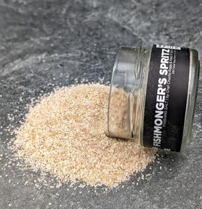 Meat N Bone Fishmonger's Spritz Gourmet Garlic Seafood, Rub Finishing Salt, Perfect Grilled Fish, Scallops, & Seafood Salads. It Elevates Flavor With Lively Citrus Peppercorns, & Savory Seasoning