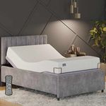 The Sleep Company Elev8 Smart Recliner Bed | Bed Base with Italia Grey Frame | Premium Smart Adjustable Bed | in-Built Massage Mode & Zero Gravity Sleep Mode | Single Size