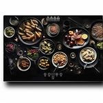 SHASUKI Electric Server Warming Tray,Food Warmer for Parties,9 Adjustable Temperature Control,6 Hours Timer,Ultra Slim Warming Tray,for Buffets,Restaurants,House Parties, Party (23.6" x 15.7")，Black