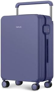 TUPLUS Suitcase Lightweight Luggage Hard Shell Suitcase with 4 Spinner Wheels Hold Check in Travel Case, Impression Series,24",Purple