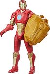 Hasbro Marvel Avengers Mech Strike 6-inch Scale Action Figure Toy Iron Man with Compatible Mech Battle Accessory, for Kids Ages 4 and Up, F1665