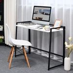 QARA Foldable and Portable, Study Table, Foldable Study Desk for Home & Office | Folding Study Table, PC Table Folding, Foldable Computer Desk (Pearl White)…