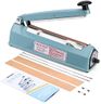 METRONIC Impulse Sealer 8 inch, Manual Heat Sealer Machine for Plastic Bags, Shrink Wrap Bag Sealers Heavy Duty Sealing Machine With Repair Kit (Blue)