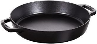 STAUB Double Handle Fry Pan, Black 