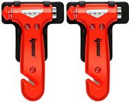 ipow [2 Pack Car Emergency Escape Window Break Hammer Safety Seat Belt Cutter Tool (Small)