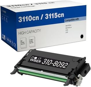 Do it Wiser Compatible Toner Cartridge Replacement for Dell 3110cn 3115cn 3110 3115 | 310-8092 - High Yield 8,000 Pages (Black)