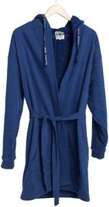 DudeRobe Men's Hooded Robe | As Seen on Shark Tank! - L/XL, Navy Blue