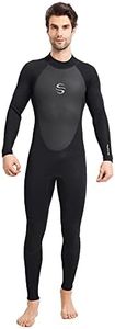 Dziokizo Wetsuit 3/2mm Full Body Long Sleeves Wet Suit for Men Women Swimming Suit for Men Diving Surfing Kayaking Scuba