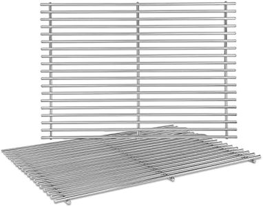 Uniflasy 18.75" Cooking Grate for Weber Genesis II 300 Genesis II LX 300 Series Gas Grills, Genesis ll LX E-340/S-340, Genesis ll S-310, Genesis ll 310/335 304 Stainless Steel Grates for Weber 66095