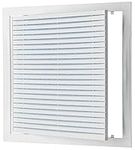 LIRAST 300x300mm / 12x12 inch White Plastic Ventilation Grille - Air Vent Cover with Filter - Inspection Hatch