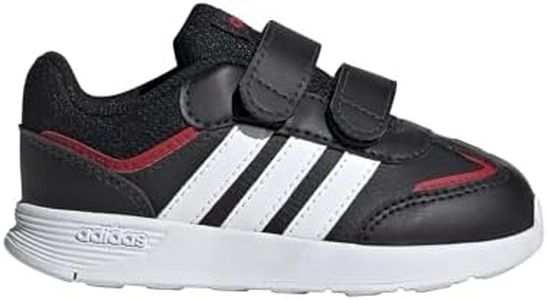 adidas Kids Tensor Switch Sneaker, Black/White/Better Scarlet, 10 US Unisex Toddler