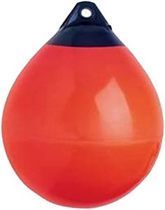 X-Haibei 1 Boat Fender Ball Round Anchor Buoy, Dock Bumper Ball Inflatable Vinyl A-Series Shield Protection Marine Mooring Buoy Red Dia. 9.8inch *H 12.2inch