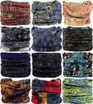 Ferrai Bandana Cap Head Wrap Motorcycle Bicycle Headband Scarf Face Mask -Set of 12