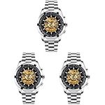 Gatuida 3 Pcs Men's Mechanical Watc