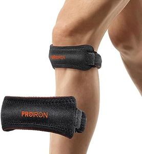 PROIRON Patella Knee Strap 2 Pack Adjustable Knee Braces for Knee Pain Patellar Tendon Stabilizer Band Hiking, Soccer, Basketball, Running, Jumpers Knee, Tennis, Volleyball, Squats