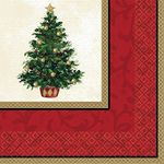 amscan Classic Christmas Tree Dinner Napkins, 16 Ct. | Party Tableware