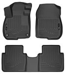 Husky Liners Weatherbeater Floor Mats | Fits 2017-2022 Honda CR-V (Includes Hybrid Model) | Front & 2nd Row, 3-pc Black - 99401