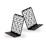 3D Metal Black Bookends for Heavy B