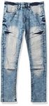 Southpole Boys' Fashion Denim Pants, Light Blue Front Pocket, 14