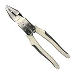 BOOSDEN Linesman Pliers Heavy Duty,8inch Multitools Industrial Combination Pliers with Wire Stripper Crush Crimper Side Cutter Winding Function,Screw Remover Pliers with a Portable Tools Belt Holster