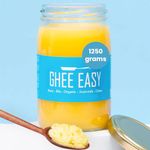 Ghee Easy 1250g Bio Ghee from Grass-Fed Cows - Highly Pure Authentic Ayurvedic Ghee, Without Additives - Certified Organic & Biodynamic - Free from Lactose and Gluten - 100% European