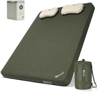 Gonex 4" Self Inflating Sleeping Pad with Electric Pump & Pillow, 9.5 R-Value Insulated Memory Foam Camping Mattress, All Season Portable Camping Mat for Tent, Car, Cot, Truck - Full