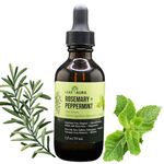 Leaf Aura Rosemary + Peppermint Hair Serum- Paraben Free,Made In Canada, 59ml