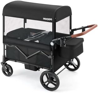 Harppa Remy Wagon Stroller for 4 Kids, 280Ibs Capacity with 4 Seater