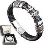 CHINFREAN Bracelets For Men Black L