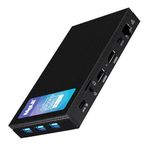 MeLE Quieter3C Fanless Mini PC Windows 11 Pro 16GB DDR4 512GB ROM Slim Desktop PC Celeron N5105(up to 2.9GHz) Micro Computer USB-C Dual HDMI 4K, VESA Mount, 2.4G&5G WiFi, BT5.1 Office PC