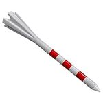 Noa Store 3 1/4" Plastic Golf Tees - 150 Tees in Bulk - White and Red