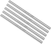 uxcell Round Steel Rod, 4.6mm HSS Lathe Bar Stock Tool 100mm Long, for Shaft Gear Drill Lathes Boring Machine Turning Miniature Axle, Cylindrical Pin DIY Craft Tool, 5pcs