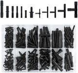 113PCS Automotive Vacuum Line Connectors,12 Type(Straight Through,Tee) High Performance Vacuum Hose Adapter Kit,Universal Vacuum Fittings for Repairing Acuum Hose Automotive (226PCS)