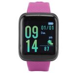 Smart Fitness Watch with Sleep Monitor, Activity Tracker, IP65 Waterproof, Long Battery Life - Multi Exercise Modes, Calorie Counter, Message Alerts, for Men and Women (Purple)