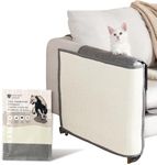 Panther Armor Sisal Furniture Protectors, Cat Corner Scratcher [Grey-Right Couch Arm] Keep Cats from Scratching Furniture, Cat Scratching Post on Couch, Sofa Covers for Cats