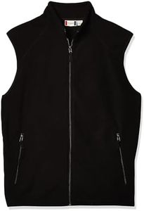 CLIQUE Men's Summit Full-Zip Microfleece Vest, Black, X-Large