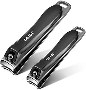 BEZOX Set di clip per unghie – acciaio inox ultra Sharp per unghie e clip per unghie & comodo ed ergonomico, per adulti, bambini Nero Scuro