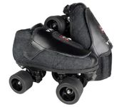 VNLA Stealth Jam Skates | Quad Roller Skates from Vanilla – Indoor Speed Skates – Denim and Leather – for Tricks and Rhythm Skating (Matte Black)