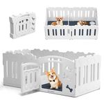 Whelping Box for Dogs Extra Tall - Dog Whelping Pen with Whelping Pad Whelping Supplies for Medium Small Dogs Puppies 2-in-1 playpen