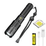 Rechargeable Flashlight With Stun Guns