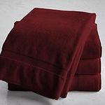 Canadian Linen Tirkish Bath Sheet 30x54 (Burgundy, 4 Pack - Bath Sheet)