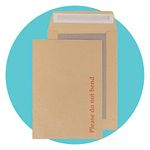 Triplast 20 x A5 C5 Manilla Hard Board Back Envelopes (229x162mm) - Cardboard Backed Envelopes with Peel & Seal Strip - Rigid Do Not Bend Envelopes for Mailing Posting Shipping & Storing Documents