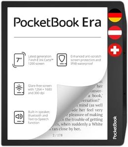 PocketBook e-Book Reader Era (16 GB Speicher, 17.8 cm (7 Zoll) E-Ink Carta 1200 Touchscreen, SMARTlight Hintergrundbeleuchtung, Wi-Fi, Bluetooth) Stardust Silver