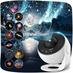 13 in 1 Galaxy Projector with 12 Film Discs, Starry Sky Night Light, Nebula/Moon/Celestial Galaxy Projector for Adults Kids Bedroom Decoration