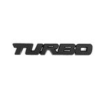 MAD HORNETS Metal 3D Turbo Logo Car Emblem Badge Sticker Trunk Bumper Decal Black