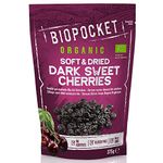 Biopocket Organic Soft & Dried Dark Sweet Cherries, 375 g